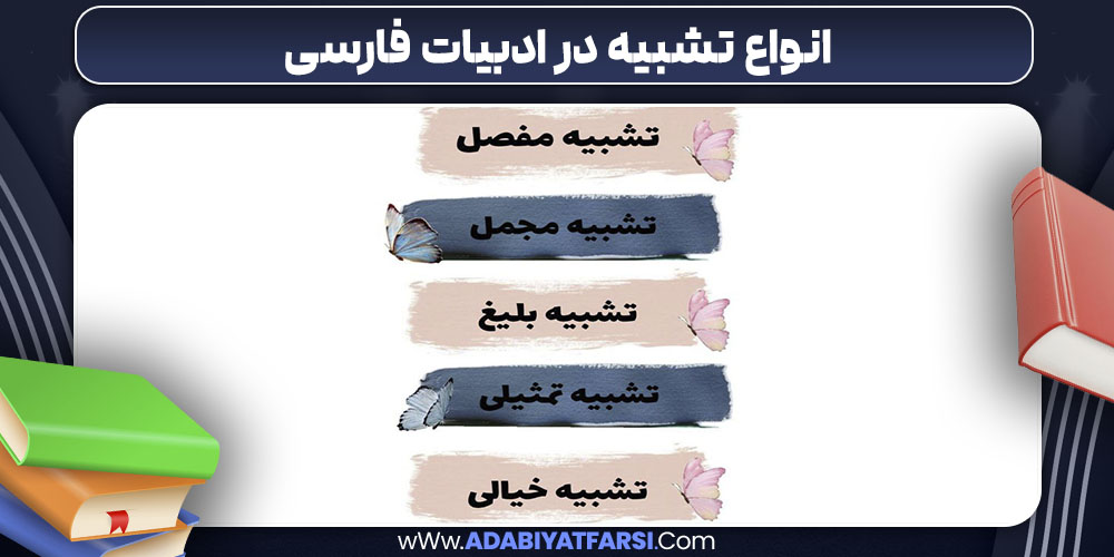 انواع تشبیه در ادبیات فارسی